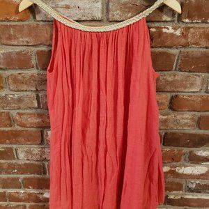 Nouveaumonde Women's Red Pink w/Gold trim Beach/Cruise/Boating/Summer Si…